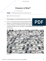 How To Finance A War_