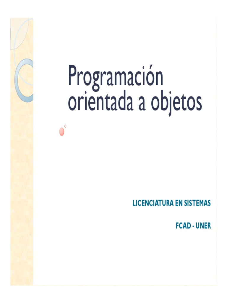 Programación Orientada A Objetos Clase 13 | PDF | Herencia ...