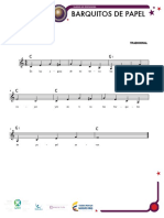 Partitura BARQUITOS DE PAPEL