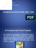 Cambios en Chile 1920-1950