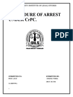 CRPC - Procedure of Arrest