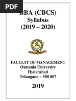 BBA - CBCS - Syallabus - 2019-2020