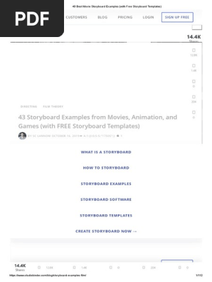 43 Best Movie Storyboard Examples (with Free Storyboard Templates).pdf