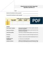 Encuesta de Indicadores de Seguridad y Salud Contratistas