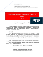 Rtcbmrs N 05 Parte 05 2016 Taxas PDF