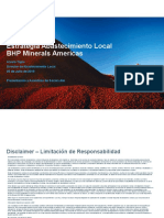 Estrategia Abastecimiento Local BHP Minerals Americas