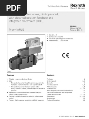 Proportional Valve Catalogue PDF | PDF | Valve | Control Theory