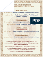 Programul - Slujbelor - A Cincea - Saptamana - Postul - Mare - 2020 PDF
