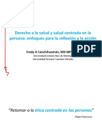 01. Derecho a la salud y salud centrada en la persona enfoques para la reflexión y la acción. F Canchihuaman