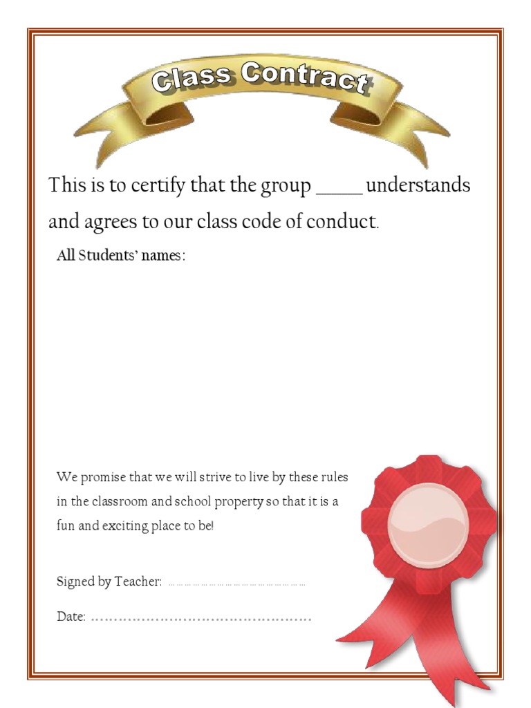 Class Contract | PDF