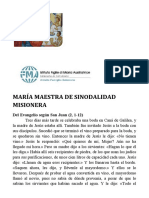 Lectio 6. ES Maria Maestra de Sinodalidad Misionera..