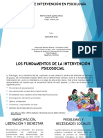 Modelos de Intervencion en Psicologia