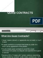 Quasi Contracts