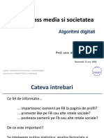 Mass Media Si Societatea Algoritmi Digitali 2019