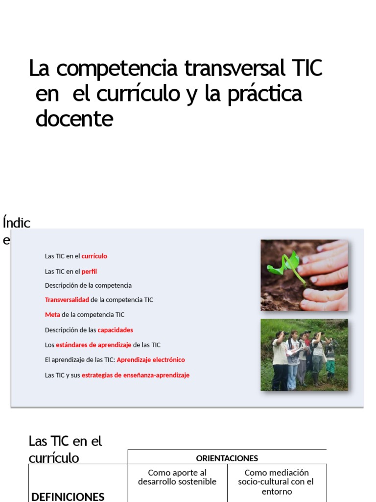 Competencia TIC en Educación | PDF | Tecnología de información y ...