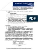 Document Estandar Seguridad Conducta AntiDrogas PDF