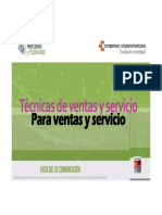 Tecnicas de Ventas y Servicio