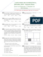 Concurso de Matemática Binaria 2019 - Segunda Etapa