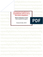 Montaner Diccionario de géneros y modalidades líricas de la literatura hispánica