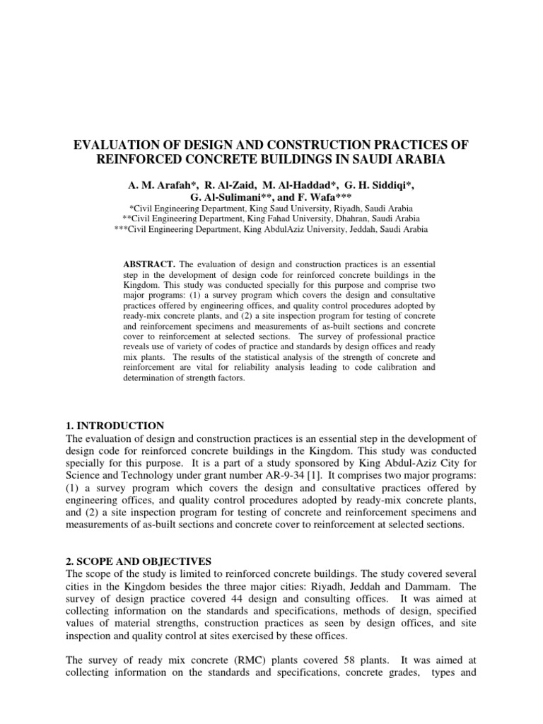 RC Building in Saudi Arabia | PDF | Science & Mathematics