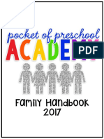 Pocket of Preschool Academy Handbook PDF