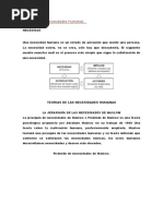 Teorías de Las Necesidades Humanas