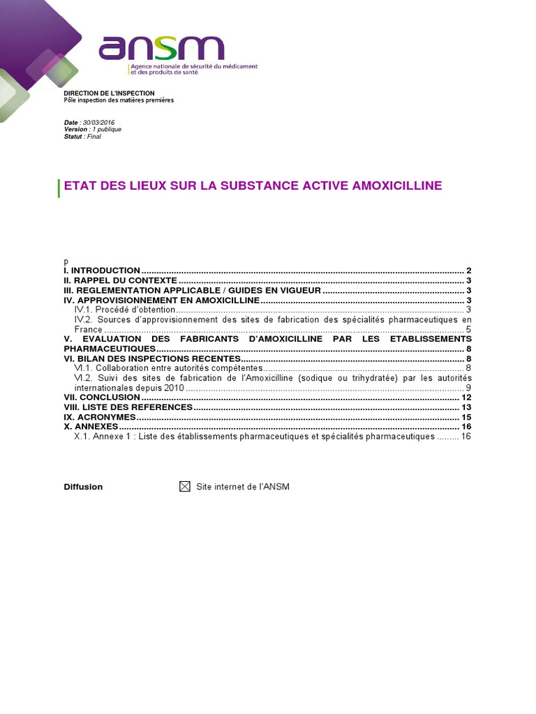 Amoxicilline teva generique
