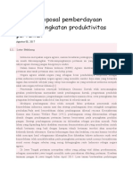 Contoh Proposal Pemberdayaan Dalam Peningkatan Produktivitas Pertanian