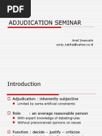 Adjudication Seminar