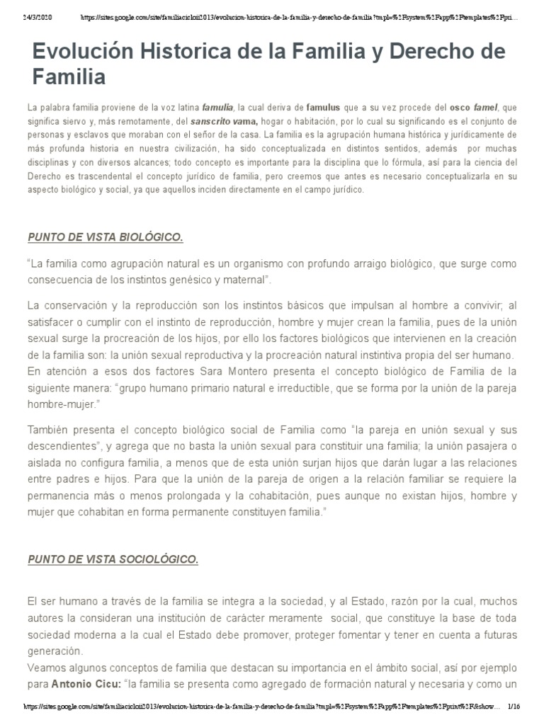 Evolución Histórica de la Familia y Derecho | PDF | Familia | Matrimonio