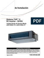 Manual de Instalacion Unidad Oculta Media Presion 220V Tvr-Svn09a-Em