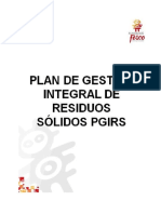 Plan Manejo de Residuos