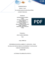 Termodinámica Trabajo Colaborativo Unidad 1 Fase 3 Grupo 201015 - 34