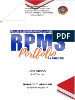 RPMS Portfolio Design