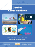 Anime cartões musicais