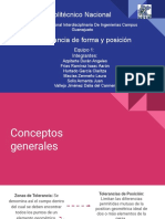 Tolerancia de Forma y Posición