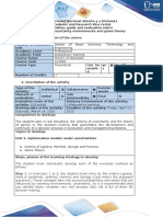 Activity Guide and Evaluation Rubric - Task 2 - Uncertainty Environments and Game Theory