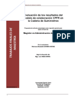 Evaluación de Los Resultados Del Modelo CPFR en La Cadena de Suministro