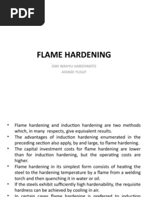 FLAME HARDENING