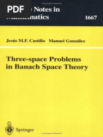 (Lecture Notes in Mathematics 1667) Jesús M. F. Castillo, Manuel González (Auth.) - Three-Space Problems in Banach Space Theory-Springer-Verlag Berlin Heidelberg (1997) PDF