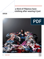 YouGov - Fast Fashion - A Third of Filipinos Have Thrown Away Clothing After Wearing It Just Once