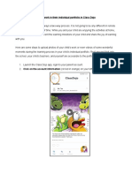 How To Post Child's Work in Their Individual Portfolio in Class Dojo PDF