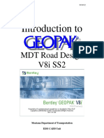 MDT V8i Geopak Intro Manual