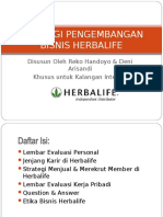 STRATEGI PENGEMBANGAN BISNIS HERBALIFE