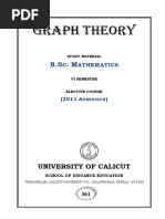 VI Sem. B.SC Maths - Elective Course - Graph Theory PDF