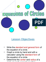 Equations of A Circle