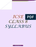 ICSE Board Class 8 Syllabus PDF