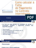 Como calcular a folha de pagamento no Contrato Intermitente