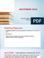 Lec 4 - Incoterms 2010 Sem 2 18 19