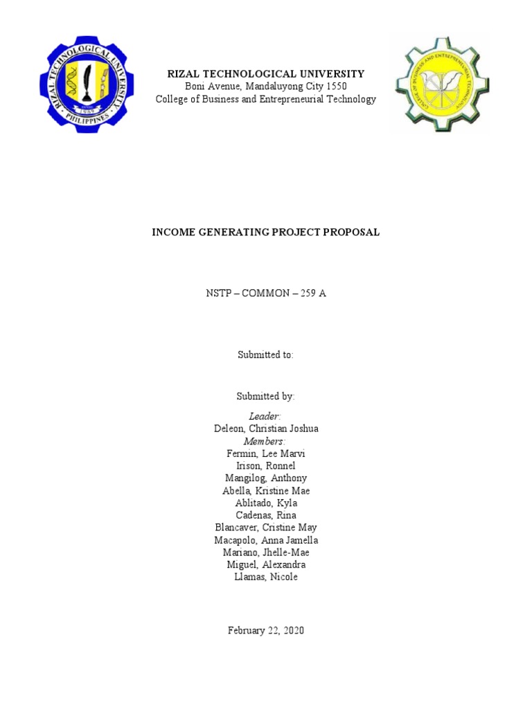 income-generating-project-proposal-pdf